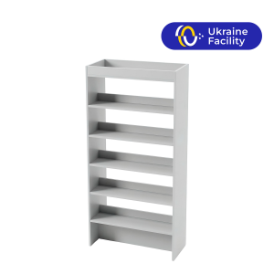 Стелаж двохсторонній для бібліотеки