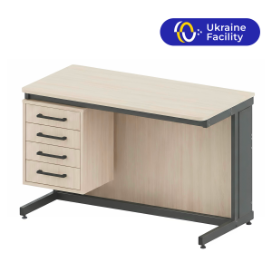 Стіл вчительський лабораторний Pro Line з HPL та підвісною тумбою