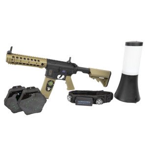 Лазертаг на 10 гравців з тагерами макетами М4 (AR-15) і АК-74